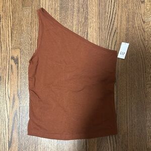 Gap One-Shoulder Rust Tank Top